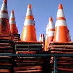 Construction Cone Traffic Hazard