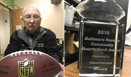 Edward Benesch Ravens Community Quarterback Award