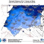 Snow Probability NWS Baltimore 20200116
