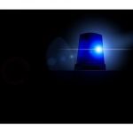 Blue Police Alert Light