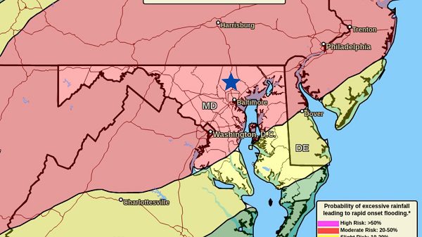 Ida Flooding Potential Maryland 20210831b