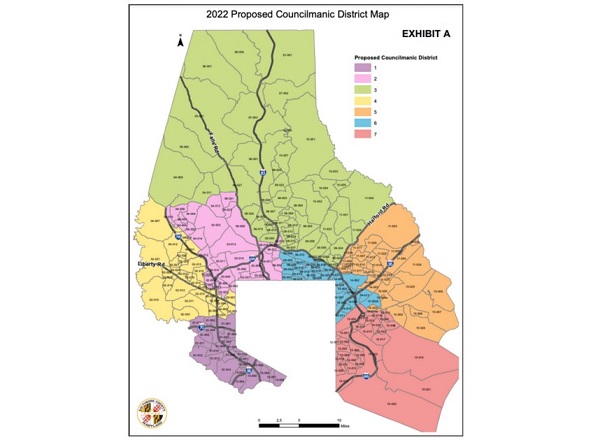 Baltimore County Council Proposed Redistricting Map 2021
