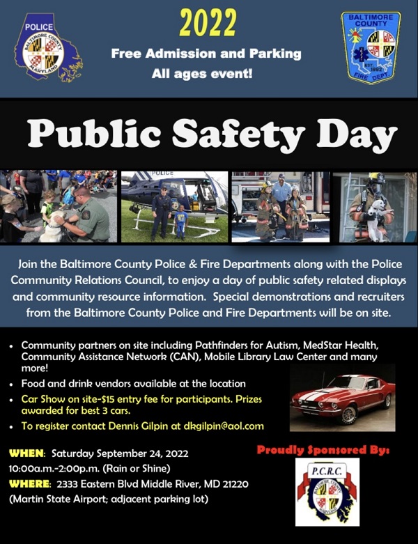 Baltimore County Public Safety Day 2022