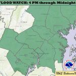 NWS Baltimore Flood Watch 20220718