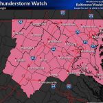 NWS Baltimore Thunderstorm Watch 20220712