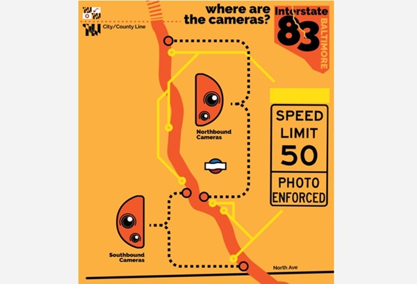 I-83 JFX Speed Cameras Baltimore City 2025