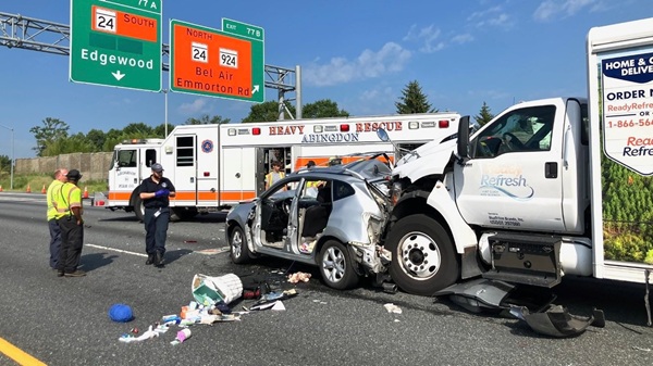 I-95 SB Crash Harford County 20250815