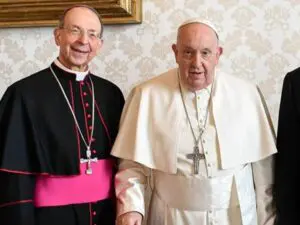 Archbishop William Lori and Pope Francis
