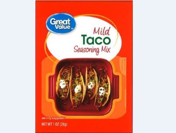 Great Value Mild Taco Seasoning