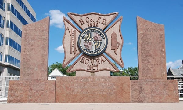 BCoFD Memorial Shrine Baltimore County Fire