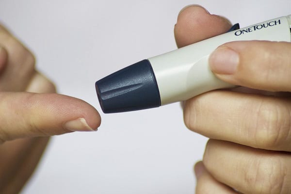 Diabetes Finger Glucose Test