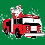 Santa Fire Truck