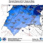 NWS Snowfall Probability Maryland 20200117a