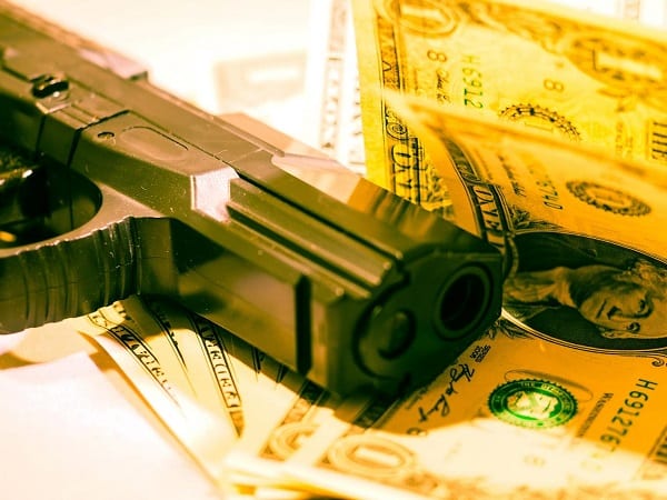 Armed Robbery Money Pistol Gun Crime