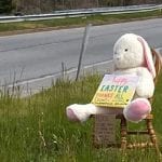 Stolen Easter Bunny Chair Parkville MD 20200413