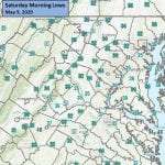 NWS Maryland Morning Lows 20200509