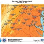 NWS Maryland High Temps 20200603