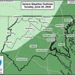 NWS Maryland Storm Risk 20200628