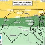 NWS Storm Risk Maryland 20200627