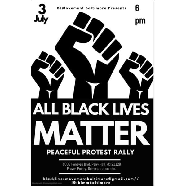 All Black Lives Matter Perry Hall
