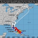 Hurricane Isaias Projected Path 20200731