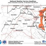 NWS Baltimore Heat Advisory 20200730