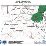 NWS Flood Watch Baltimore 20200706