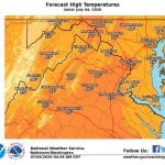 NWS Maryland High Temp 20200704