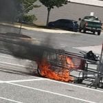 Shopping Cart Fire Target White Marsh 202007