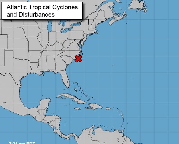 Tropical Depression Mid-Atlantic NHC 20200709