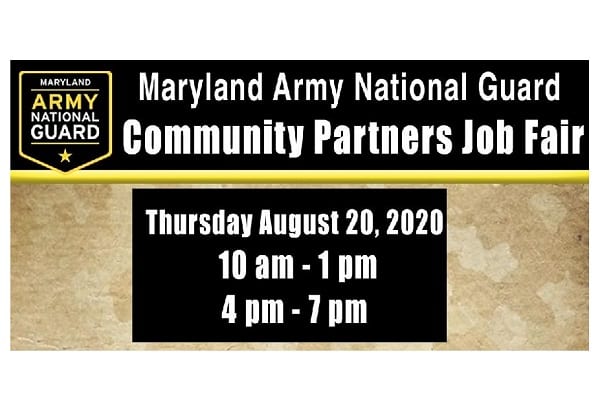 MD National Guard Community Partners Job Fair 20200806