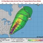 NWS Isaias TS Winds 20200803