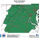 NWS Maryland Flash Flood Watch 20200812