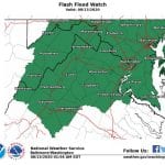 NWS Maryland Flash Flood Watch 20200813