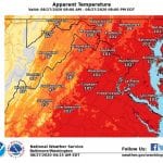 NWS Maryland Heat Index 20200827