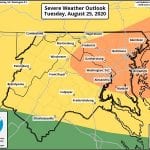 NWS Maryland Storm Outlook 20200825