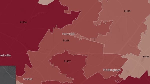 Nottingham Area Zip Codes