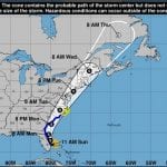 Tropical Storm Isaias Projected Path 20200802