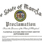 Maryland Suicide Prevention Month Proclamation