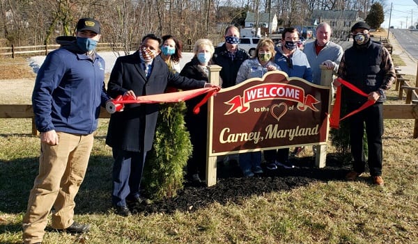 Carney Sign Dedication 20201230