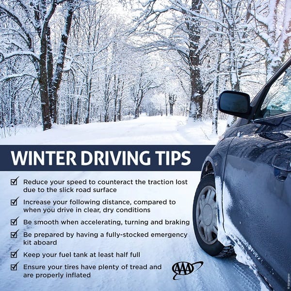 AAA Winter Driving Tips