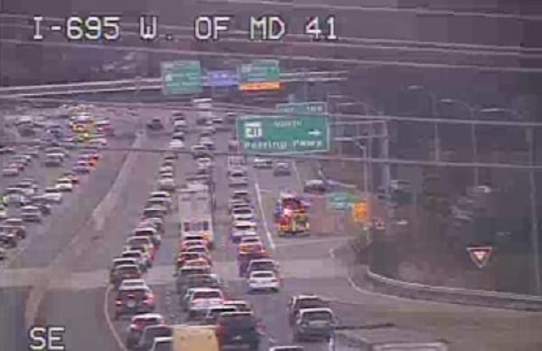 I-695 Crash Parkville 20210102