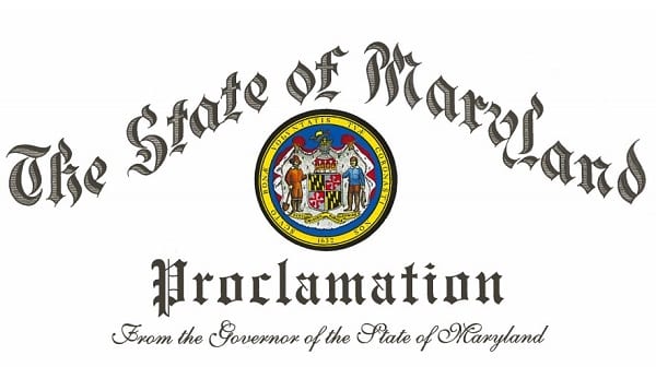 Maryland Proclamation