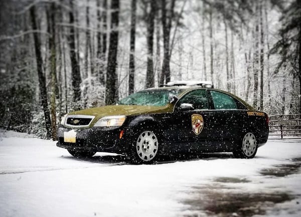 Maryland State Police Snow