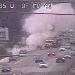 Vehicle Fire I-695 Parkville 20210214