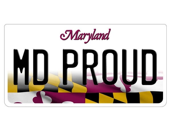 Maryland MD Proud License Plate