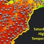 NWS Maryland Saturday High Temps 20210518