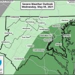 NWS Maryland Storm Probability 20210505