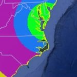 Rocket Launch Visibility Map 20210508