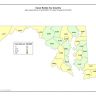 Maryland COVID-19 Case Rate by County 20210622